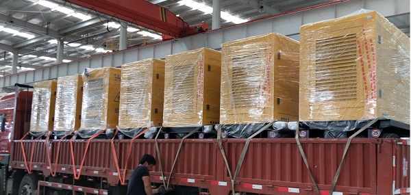華全電力辦公樓備用靜音發(fā)電機(jī)組項(xiàng)目完工，發(fā)貨啦